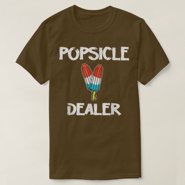 Camiseta Popsicle Dealer Funny 4 De Julho (Frente do Design)