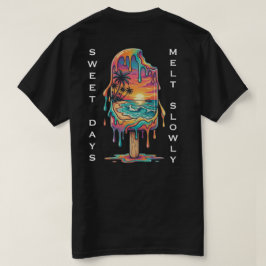 Camiseta Popsicle Derretendo o Pôr do Sol