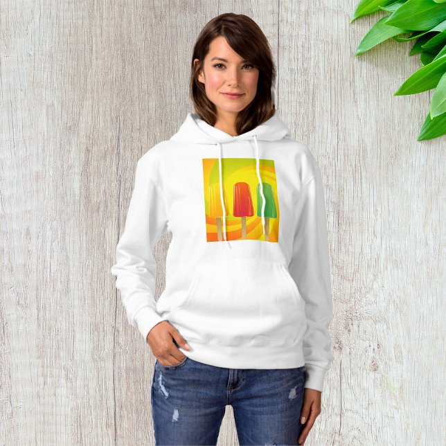 Camiseta Popsicles Womens Hoodie (Criador carregado)