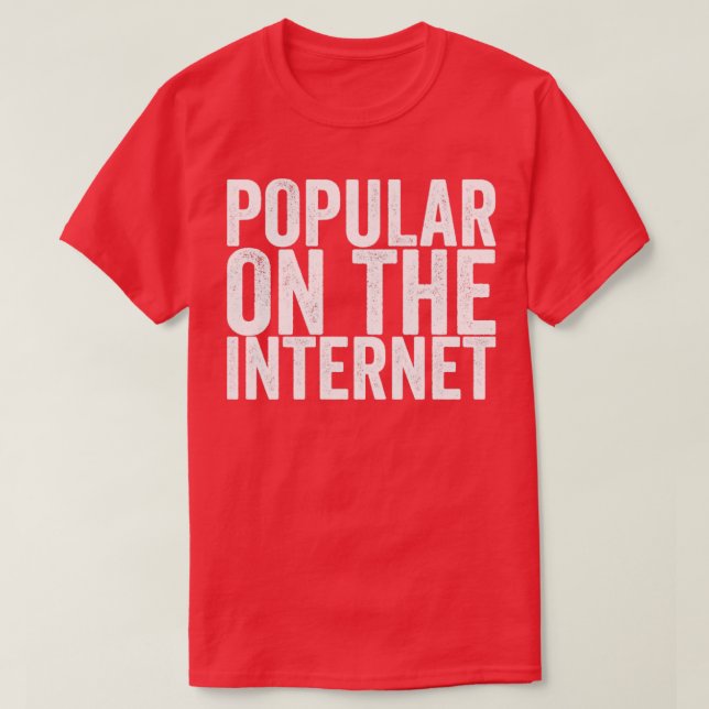 Camiseta Popular Na Internet (Frente do Design)