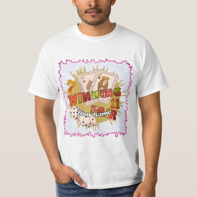 Camiseta Pôquer de Par Ganhador  (Frente)
