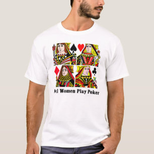 Camiseta Póquer do jogo das mulheres reais