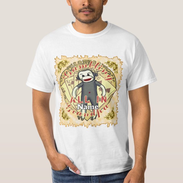 Camiseta Pôquer do Macaco de Meia Vovô (Frente)