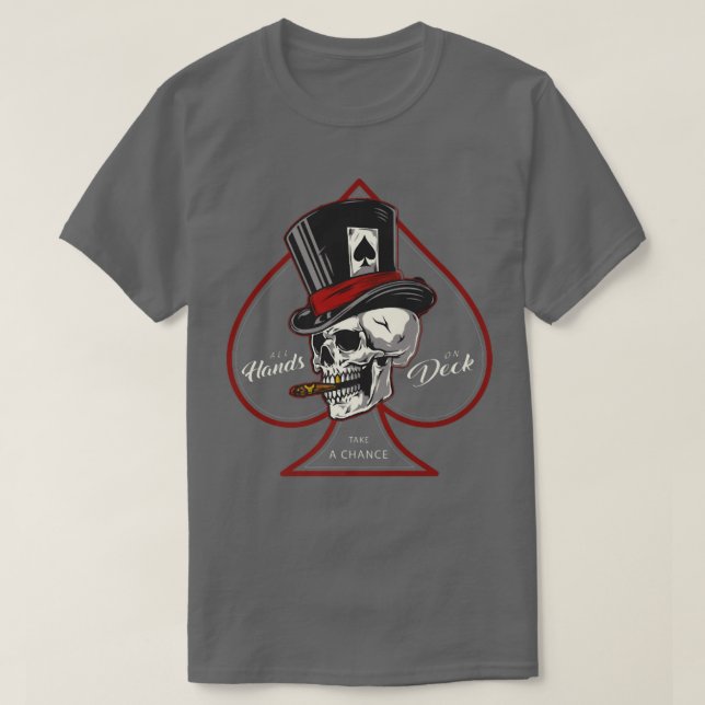Camiseta Pôquer e charuto (Frente do Design)