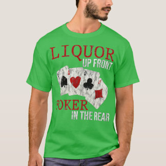 Camiseta Pôquer Frente Liquor Na Parte Traseira