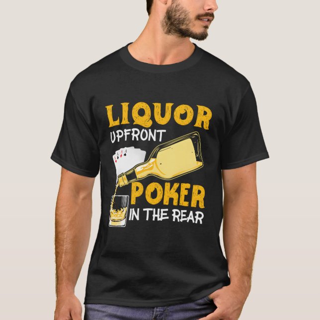 Camiseta Pôquer Frente Liquor No Poker Traseiro (Frente)