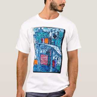 Camiseta pôr água na ponte