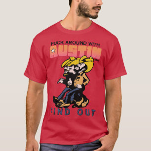 Camiseta Por aí com Austin Texas e descubra