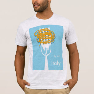 Camiseta por air Italy vintage style poster de viagens.