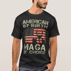 Camiseta Por Birth Maga By Choice Pro Trump 2024 Us Flag