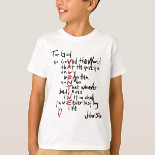 Camiseta Por Deus Tão Amado Que A Bíblia Mundial Verse Jesu
