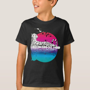 Camiseta Pôr do Sol Branco Tigre