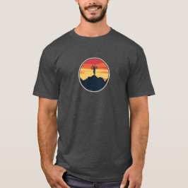 Camiseta Pôr do sol da bicicleta