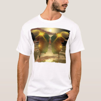 Camiseta Por do sol da borboleta