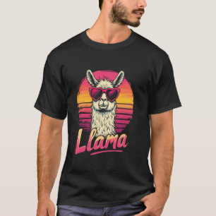 Camiseta Pôr do sol da lhama