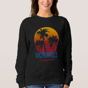 Camiseta Pôr do sol das palmeiras de Victorville Califórnia