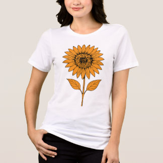 Camiseta Pôr do Sol de Girassol