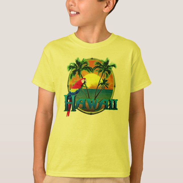 Camiseta Por do sol de Havaí (Frente)