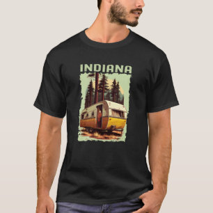 Camiseta Pôr do sol de Indiana Retro Vintage Anos 70 Caminh