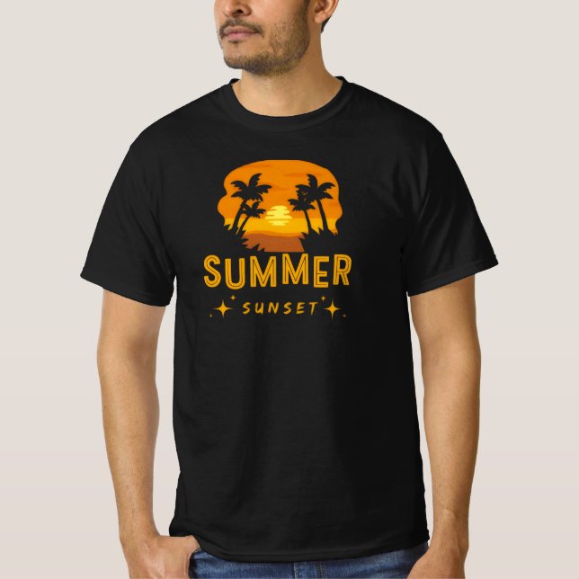 Camiseta Pôr do sol de verão (Frente)