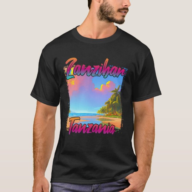 Camiseta Pôr do sol de Zanzibar (Frente)