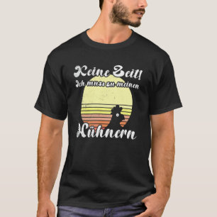 Camiseta Pôr do Sol do Frango Atrevido Muss Zu Meine Hühner
