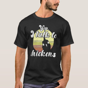Camiseta Pôr do Sol do Frango Atrevido Sim Fale Com Frangos