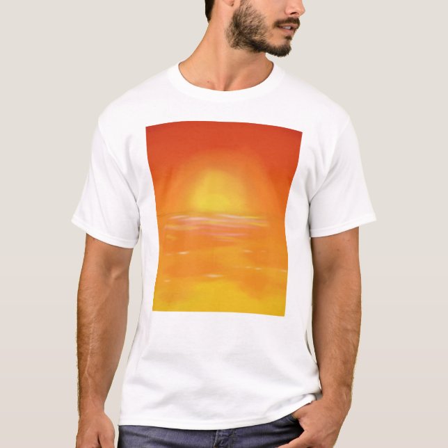 Camiseta Pôr do sol dourado  (Frente)