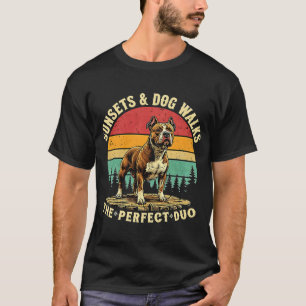 Camiseta Pôr do Sol e Passeios de Cachorro - O Duo Perfeito