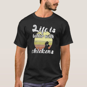 Camiseta Pôr do Sol Galinha Atrevida Melhor Vida Frase de G