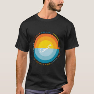 Camiseta Pôr do Sol Gráfico das Bermudas