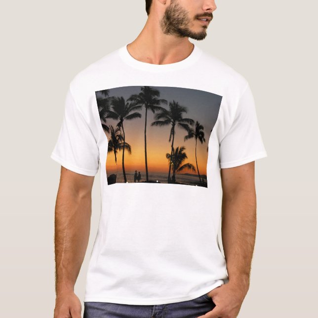 Camiseta Por do sol havaiano (Frente)