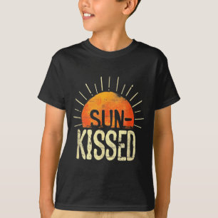 Camiseta Pôr do Sol Legal Banhado Pelo Sol para Homens na F