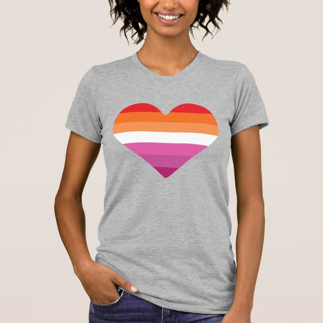 Camiseta Pôr do sol lésbico Sunset (Frente)