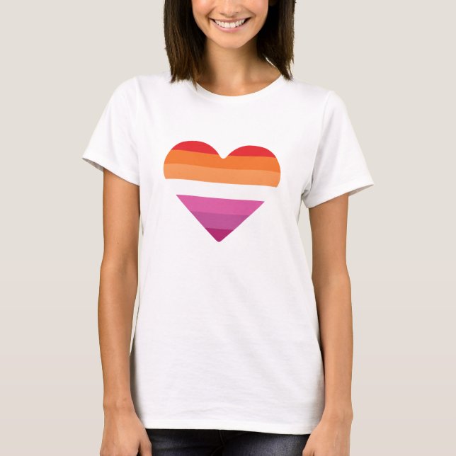 Camiseta Pôr do sol lésbico Sunset (Frente)