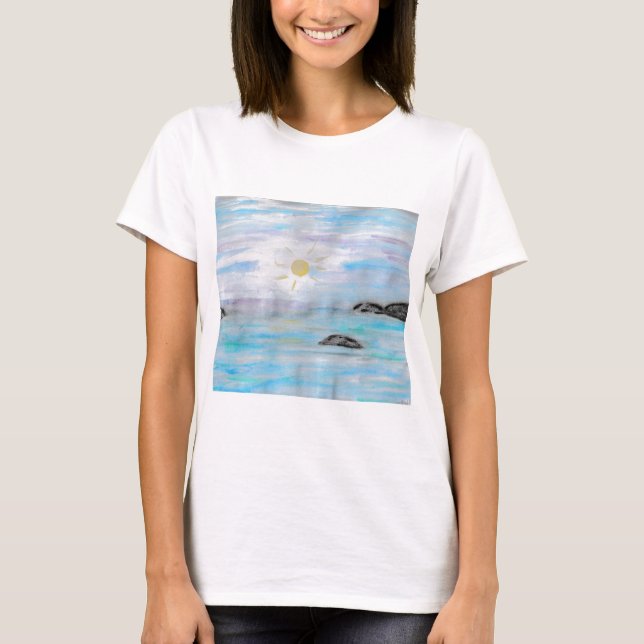 Camiseta Pôr do sol na água (Frente)