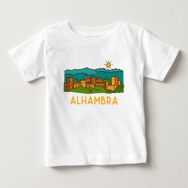 Camiseta Pôr do sol na Alhambra 2 (Frente)