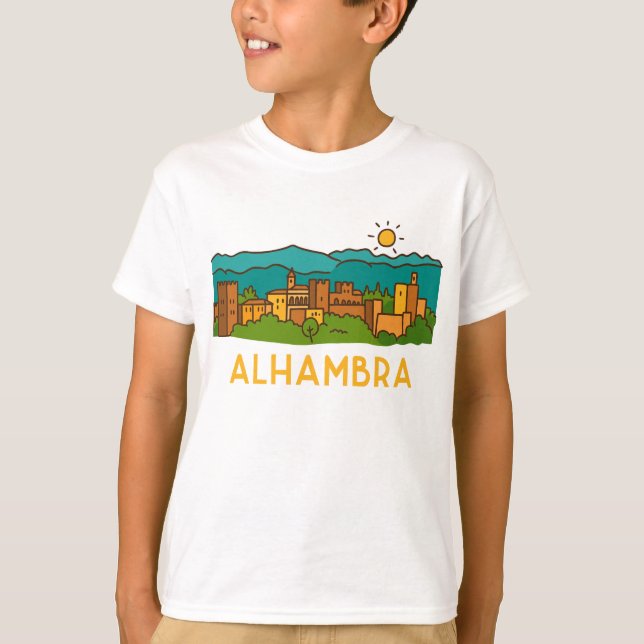 Camiseta Pôr do sol na Alhambra 2 (Frente)