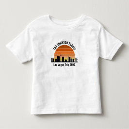 Camiseta Pôr do sol na Las Vegas Strip Férias Personalizada