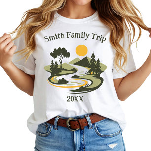 Camiseta Pôr do sol na montanha em viagem de reencontro de