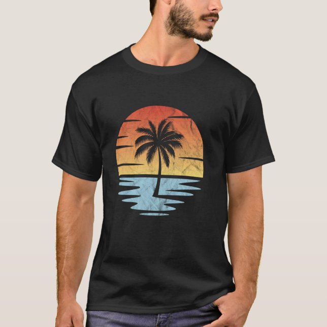 Camiseta Pôr do Sol na Praia (Frente)