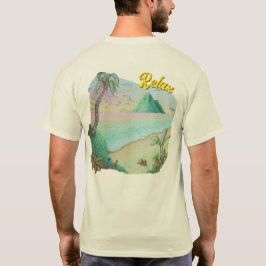 Camiseta Pôr do sol na praia tropical