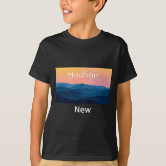 Camiseta Pôr do sol nas montanhas de Hudson New Hampshire c