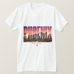 Camiseta Pôr do sol no deserto de Phoenix Arizona