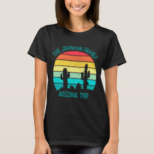 Camiseta Pôr do sol no deserto do Arizona com cacto viagem