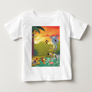 Camiseta Pôr-do-sol no furo de água