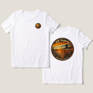 Camiseta Pôr do sol no Pier de Huntington Beach - John Mina