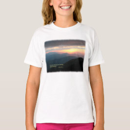 Camiseta Por do sol nos enfumaçados: Mtns é chamar/Muir