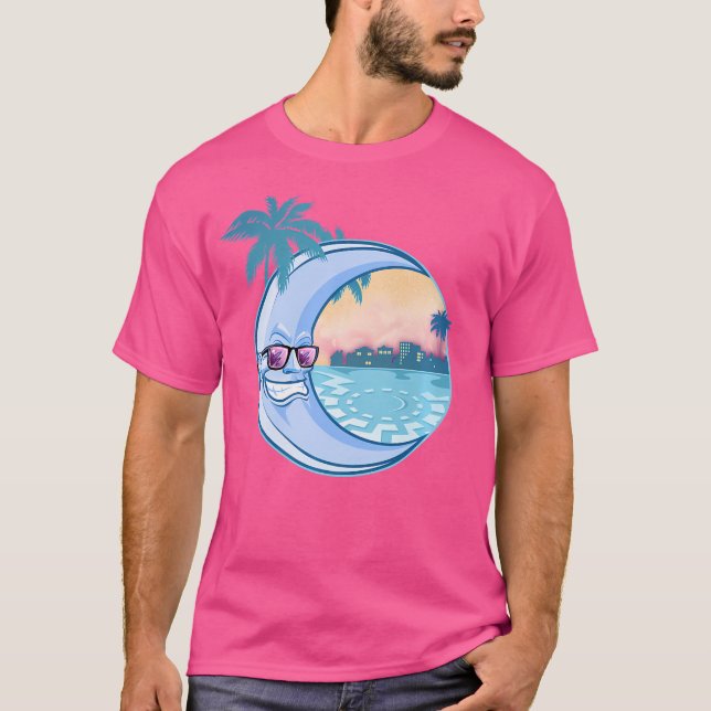 Camiseta Pôr do Sol Nostálgico no Oceano do Mac Tonight (Frente)