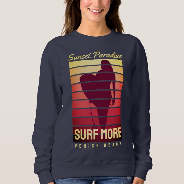 Camiseta Pôr do Sol Paraíso Surf (Frente)